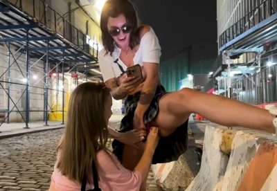 FlashingEmma and MissionIceCream This Was Her First Attempt At Inserting A Butt Plug